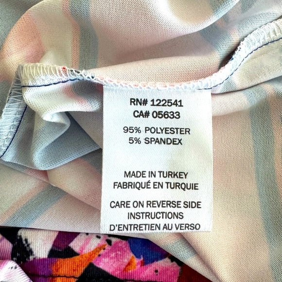 Isle by Melis Kozan Floral Sleeveless Mini Sheath Shift Dress Size XS - Picture 5 of 7